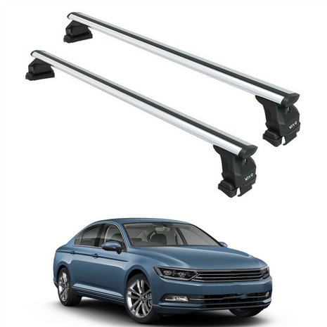 Volkswagen Passat Sedan B8 2015-2025 Oluksuz Üst Tavan Portbagaj Taşıyıcı Ara Atkısı Toros Serisi Pro 4 Gri