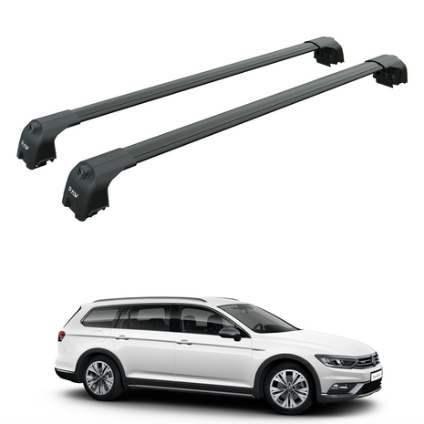 Volkswagen Passat Alltrack B8 2016-2023 Portbagaj Taşıyıcı Ara Atkisi - Ara Çubuk Paw Pro 2 Siyah