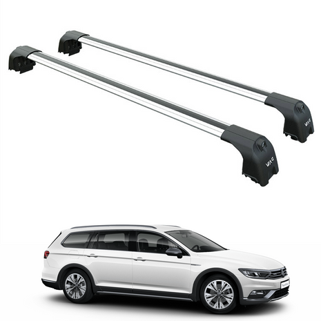 Volkswagen Passat Variant B8 2015-2023 Portbagaj Taşıyıcı Ara Atkisi - Ara Çubuk Paw Pro 2 Gri