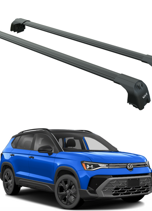 Volkswagen Taos Roof Rack Cross Bar Metal Bracket Raised Rail Siyah