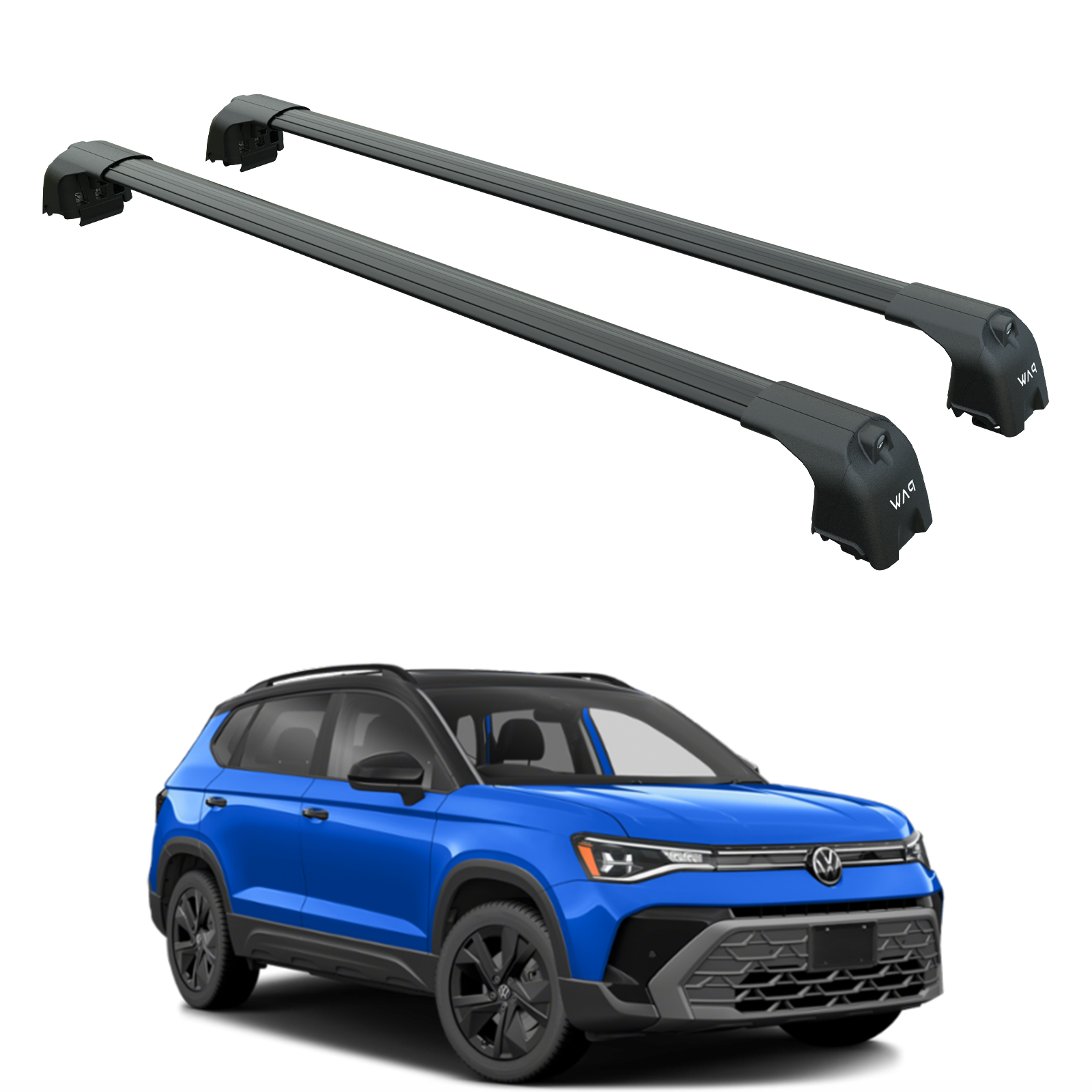 Volkswagen Taos Roof Rack Cross Bar Metal Bracket Raised Rail Siyah