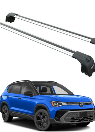 Volkswagen Taos Roof Rack Cross Bar Metal Bracket Raised Rail Gri