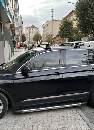 Volkswagen Tiguan 2015-2020 Oluksuz Üst Tavan Portbagaj Taşıyıcı Ara Atkısı Toros Serisi Pro 4 Gri