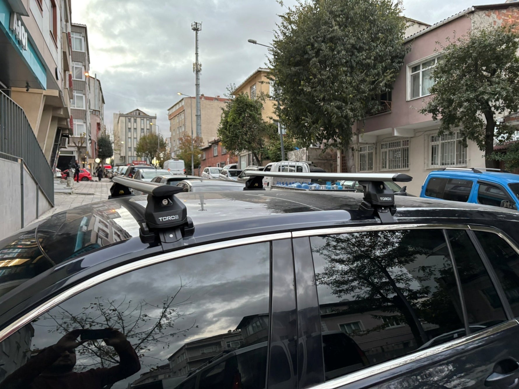 Volkswagen Tiguan 2015-2020 Oluksuz Üst Tavan Portbagaj Taşıyıcı Ara Atkısı Toros Serisi Pro 4 Gri