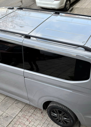 Kia Pv5 Araç Üstü Alüminyum Tavan Yan Rayları Plus Serisi - Siyah
