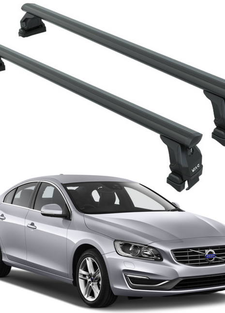 Volvo S60 2012-2018 Oluksuz Üst Tavan Portbagaj Taşıyıcı Ara Atkısı Toros Serisi Pro 4 Siyah