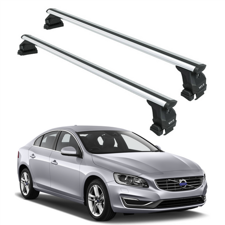 Volvo S60 2012-2018 Oluksuz Üst Tavan Portbagaj Taşıyıcı Ara Atkısı Toros Serisi Pro 4 Gri