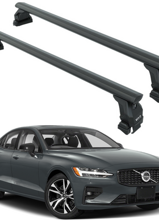 Volvo S60 Sedan 2019-2025 Oluksuz Üst Tavan Portbagaj Taşıyıcı Ara Atkısı Toros Serisi Pro 4 Siyah