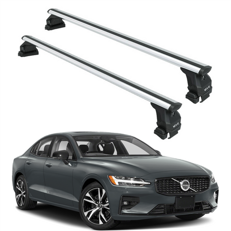 Volvo S60 Sedan 2019-2025 Oluksuz Üst Tavan Portbagaj Taşıyıcı Ara Atkısı Toros Serisi Pro 4 Gri