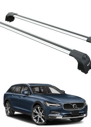 Volvo V90 2016-2025 Portbagaj Taşıyıcı Ara Atkisi - Ara Çubuk Paw Pro 2 Gri