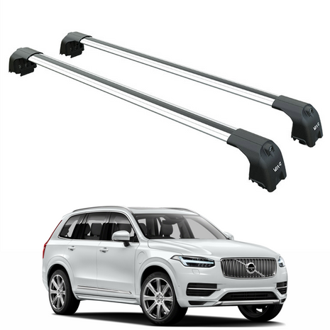 Volvo Xc90 2015-2025 Portbagaj Taşıyıcı Ara Atkisi - Ara Çubuk Paw Pro 2 Gri