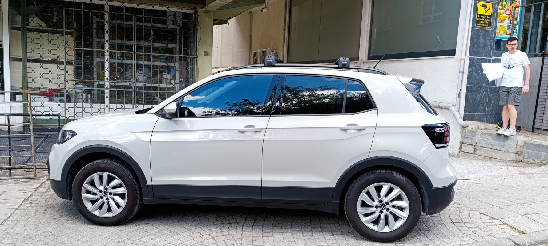 Volkswagen Taos Roof Rack Cross Bar Metal Bracket Raised Rail Siyah