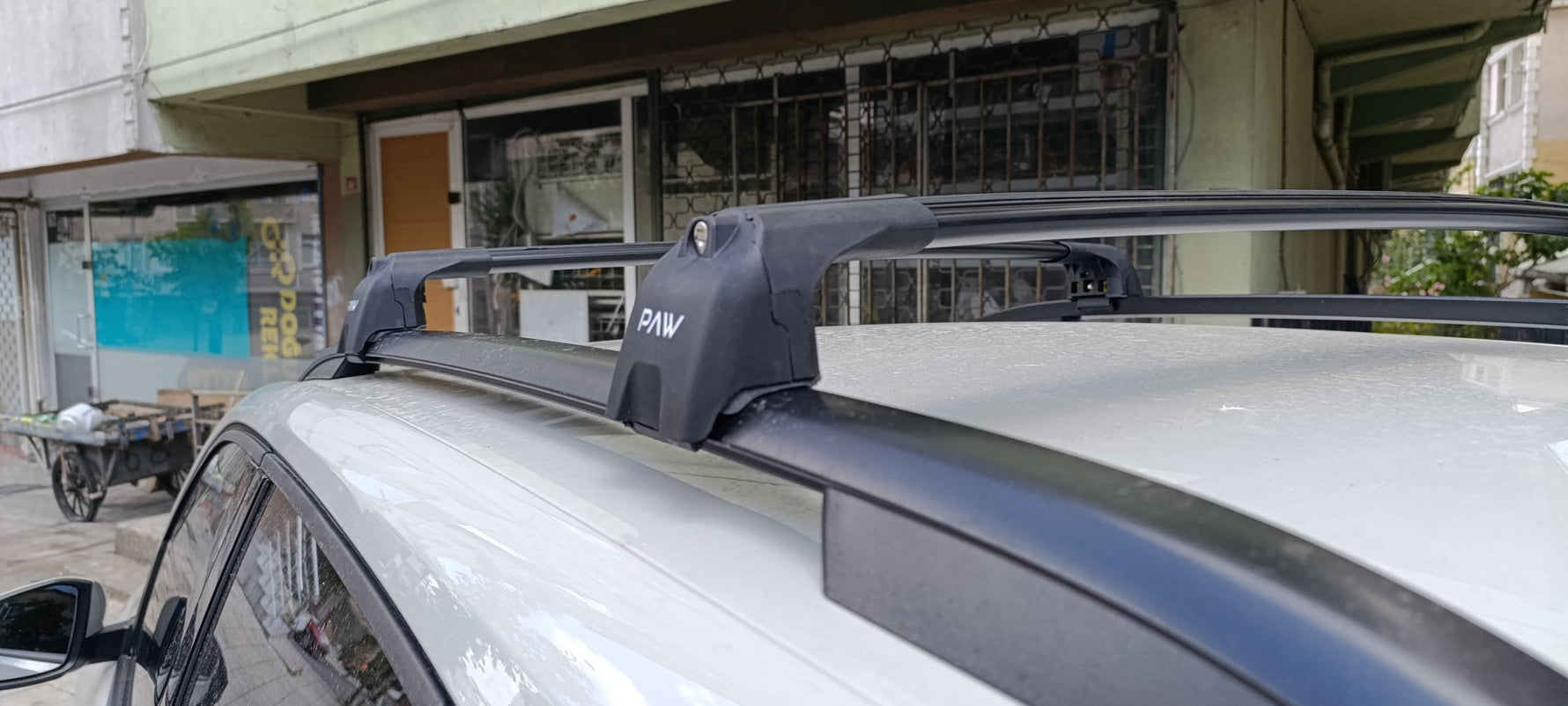 Volkswagen Taos Roof Rack Cross Bar Metal Bracket Raised Rail Gri