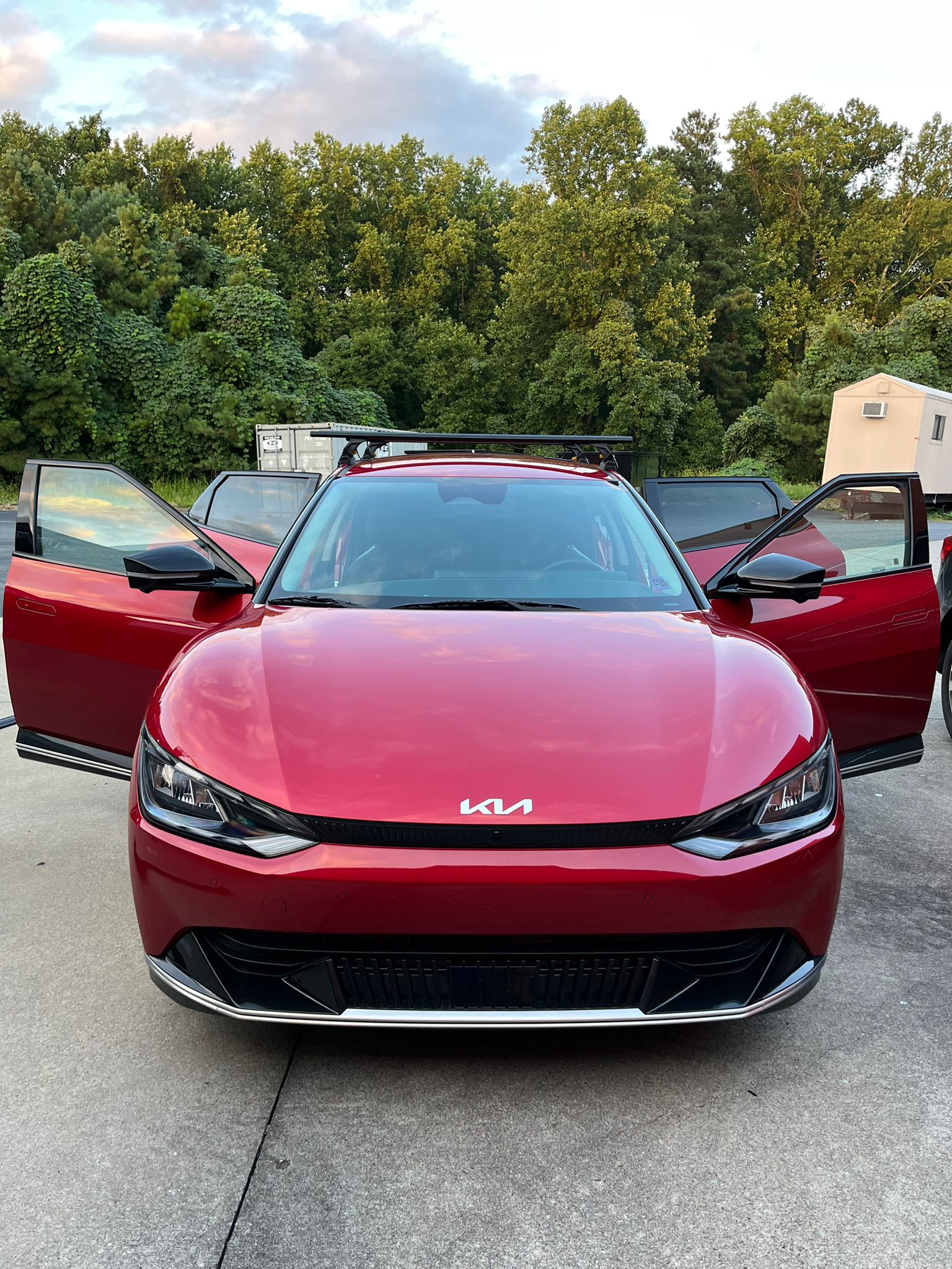 Kia Ev6 2019-2025 Oluksuz Üst Tavan Portbagaj Taşıyıcı Ara Atkısı Toros Serisi Pro 4 Siyah