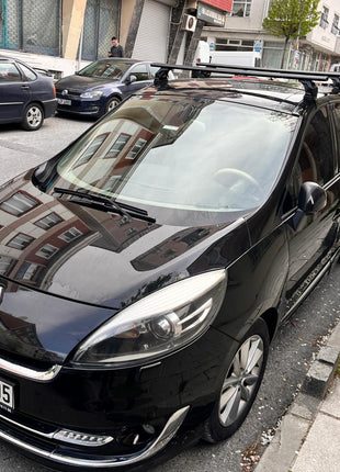 Renault Scenic 2016-2023 Oluksuz Üst Tavan Portbagaj Taşıyıcı Ara Atkısı Toros Serisi Pro 4 Siyah
