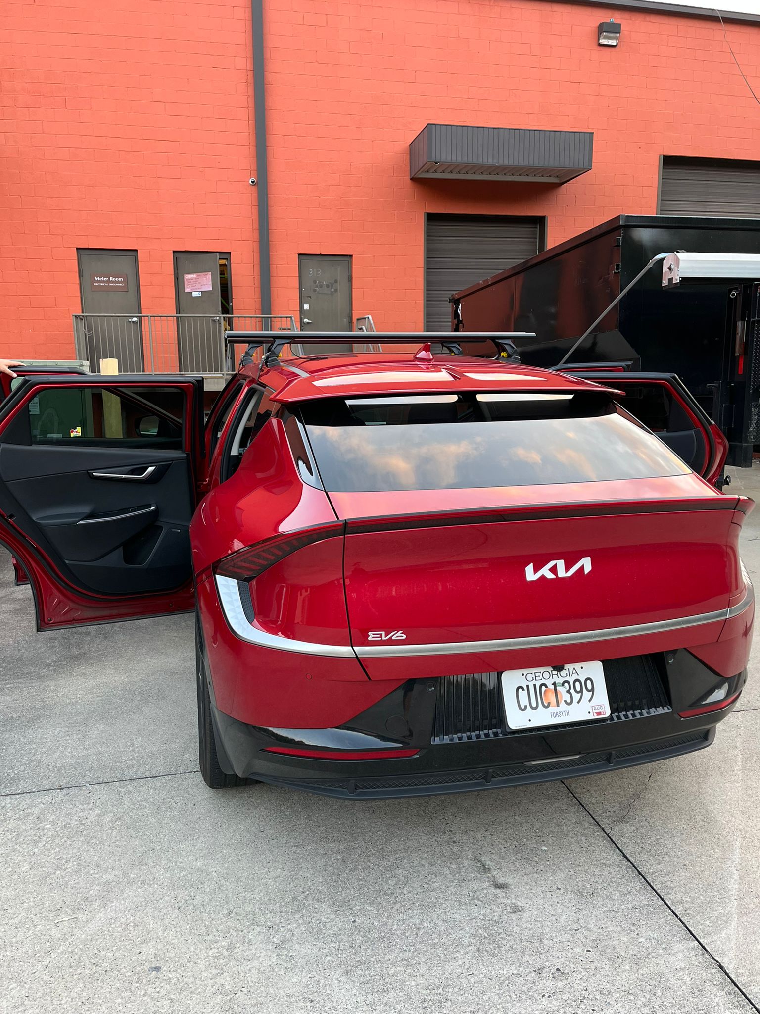 Kia Ev6 2019-2025 Oluksuz Üst Tavan Portbagaj Taşıyıcı Ara Atkısı Toros Serisi Pro 4 Siyah