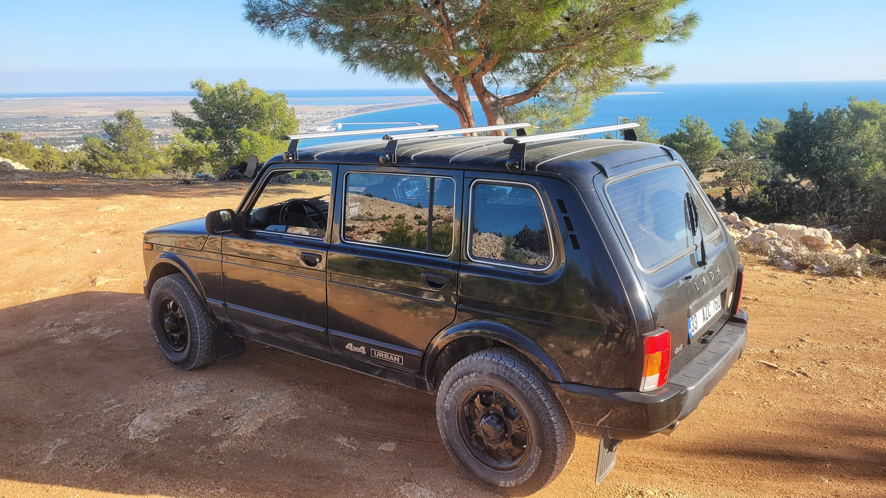 Lada Niva 1977 -2025 Yagmur Oluklu Üst Tavan Taşıyıcı Ara Atkısı Paw Gri