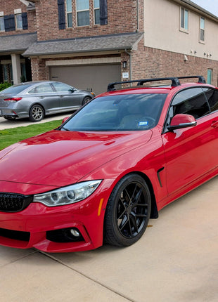 Bmw 4 Series Coupe G22 (2021-2025) – Roof Rack Cross Bars (Fix Point, Aluminum, Gri)