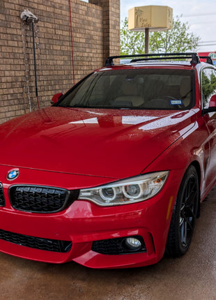 Bmw 4 Series Coupe G22 (2021-2025) – Roof Rack Cross Bars (Fix Point, Aluminum, Gri)