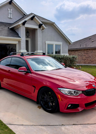 Bmw 4 Series Coupe G22 (2021-2025) – Roof Rack Cross Bars (Fix Point, Aluminum, Gri)