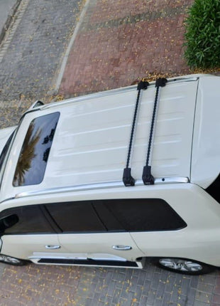 Toyota Land Cruiser 2010-2023 Roof Rack Cross Bar Metal Bracket Flush Rail Siyah