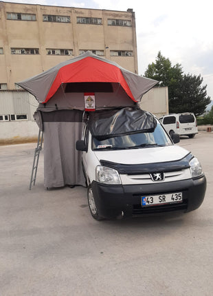 Rooftop Tents:All Season With Rainfly Shoes Bag Ladder 2+1 Pax Large Door High Density Mattress