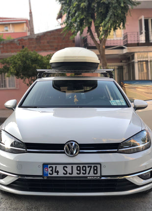 Volkswagen Golf 5D (Mk7) 2012-2019 Oluksuz Üst Tavan Portbagaj Taşıyıcı Ara Atkısı Toros Serisi Pro 4 Gri