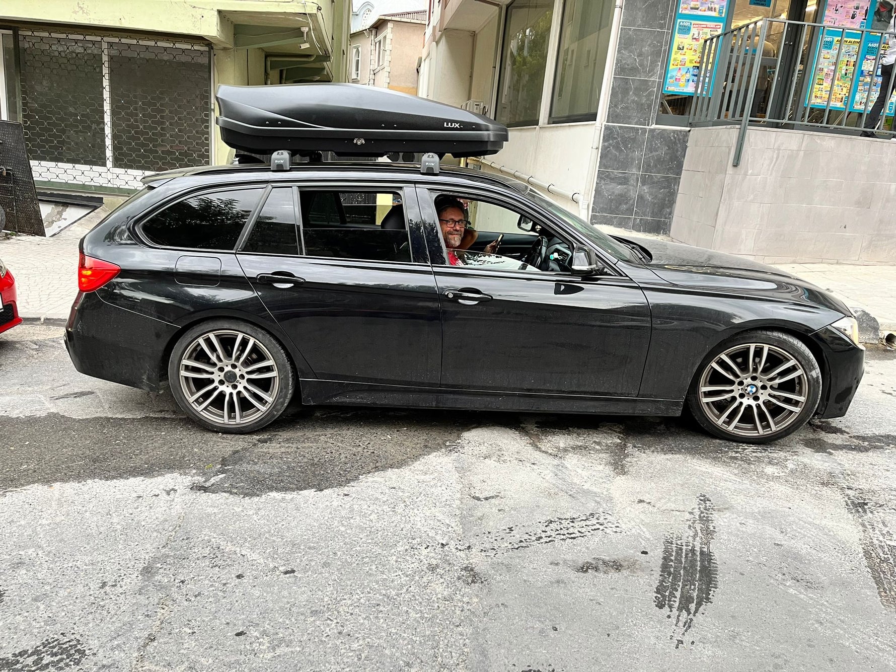 Bmw 3 Touring F31 2012-2019 Portbagaj Taşıyıcı Ara Atkisi - Ara Çubuk Paw Pro 2 Siyah