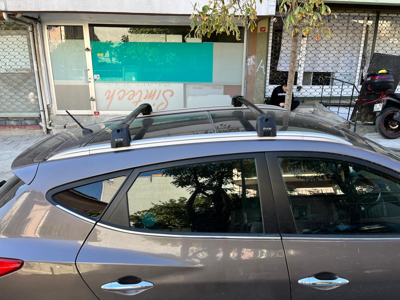 Hyundai İx35 2010-2015 Portbagaj Taşıyıcı Ara Atkisi - Ara Çubuk Paw Pro 2 Gri
