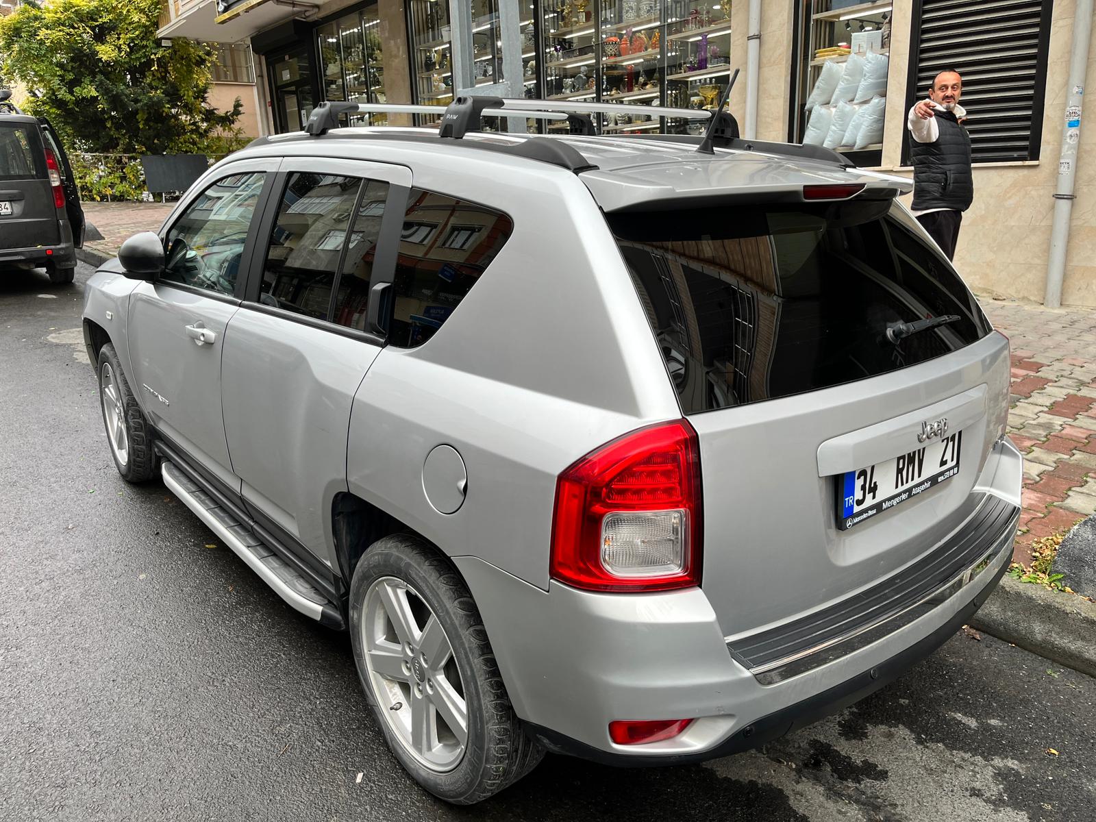 Jeep Compass 2011-2017 Portbagaj Taşıyıcı Ara Atkisi - Ara Çubuk Paw Pro 2 Gri