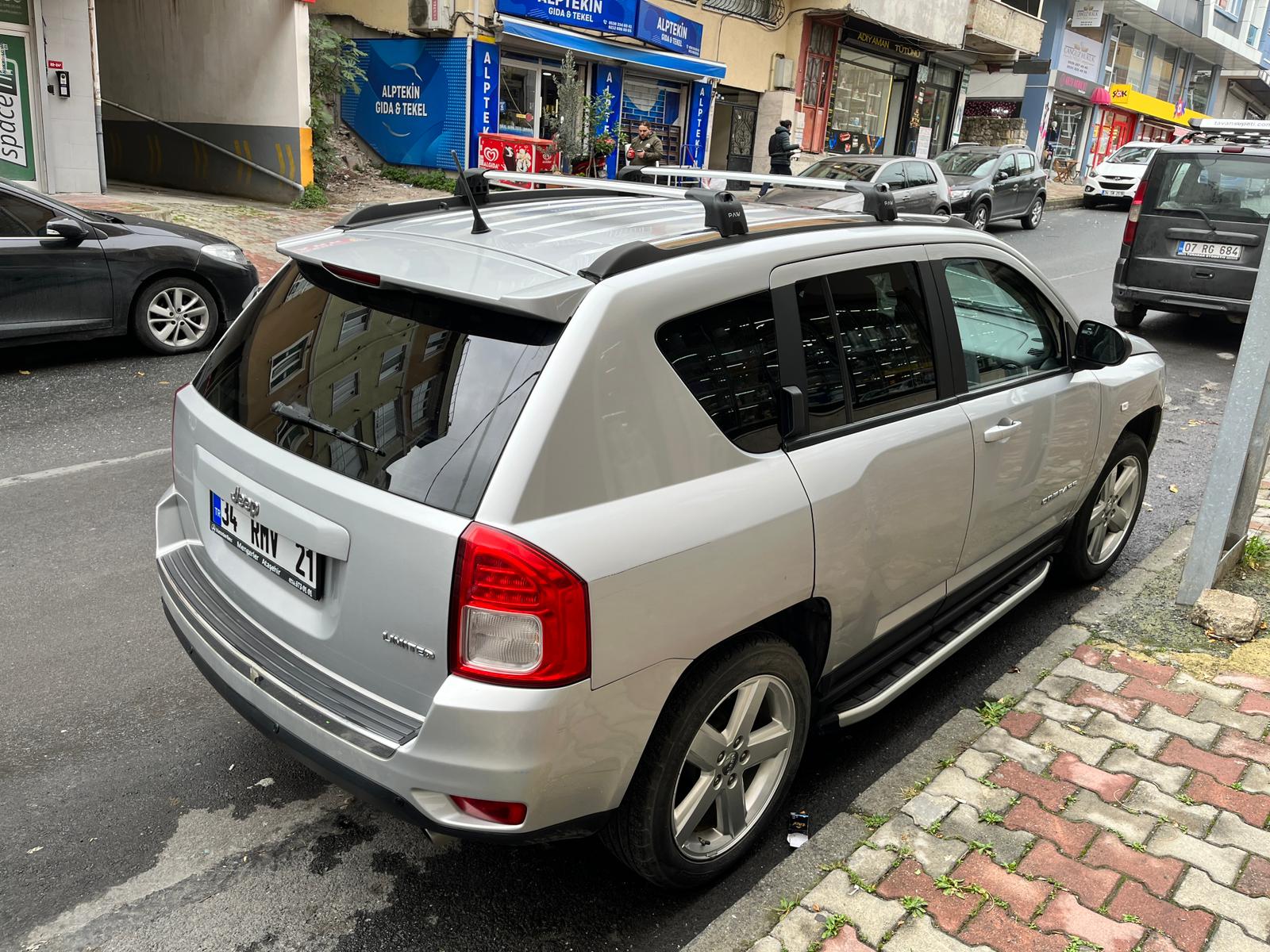 Jeep Compass 2011-2017 Portbagaj Taşıyıcı Ara Atkisi - Ara Çubuk Paw Pro 2 Siyah