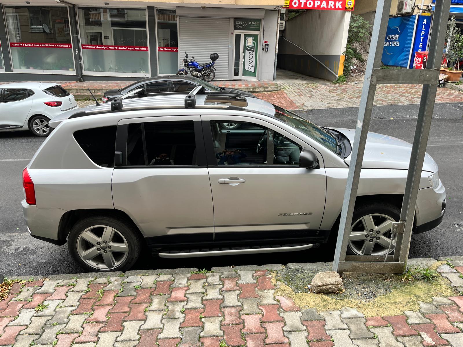 Jeep Compass 2011-2017 Portbagaj Taşıyıcı Ara Atkisi - Ara Çubuk Paw Pro 2 Siyah