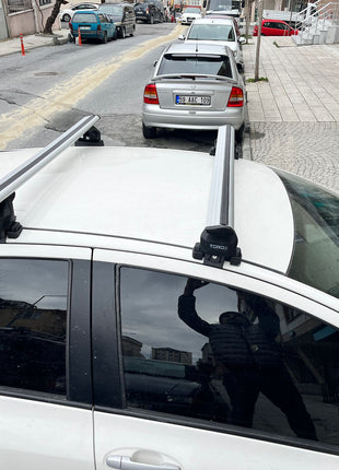 Toyota Yaris Hb 2006-2011 Oluksuz Üst Tavan Portbagaj Taşıyıcı Ara Atkısı Toros Serisi Pro 4 Siyah
