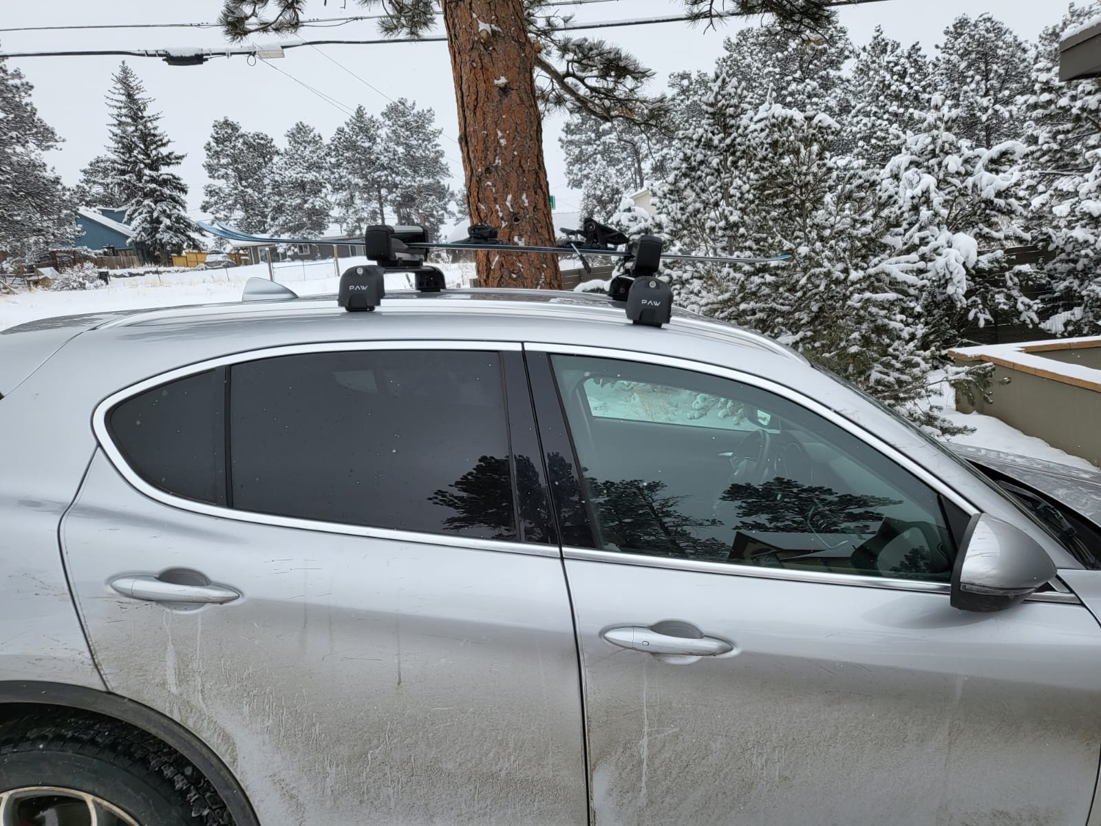 Alfa Romeo Stelvio 2017-2022 Portbagaj Taşıyıcı Ara Atkisi - Ara Çubuk Paw Pro 2 Siyah