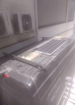 H1 Ladder Roof Rack 2018- On Sprinter Low Roof (144 WB) Roof Rack Siyah