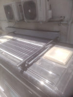 H1 Ladder Roof Rack 2018- On Sprinter Low Roof (144 WB) Roof Rack Gri