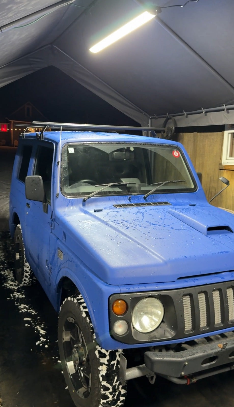 Suzuki Jimny Ja22W 1995–1998 Yagmur Oluklu Üst Tavan Taşıyıcı Ara Atkısı Paw Siyah