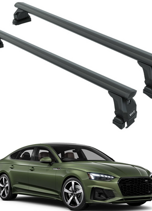 Audi A5 Sportback 2017-2024 Oluksuz Üst Tavan Portbagaj Taşıyıcı Ara Atkısı Toros Serisi Pro 4 Siyah