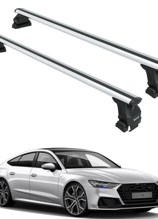 Audi A7 2018-2025 Oluksuz Üst Tavan Portbagaj Taşıyıcı Ara Atkısı Toros Serisi Pro 4 Gri