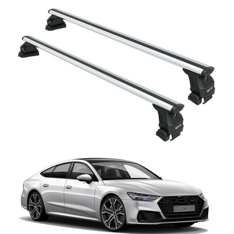 Audi A7 2018-2025 Oluksuz Üst Tavan Portbagaj Taşıyıcı Ara Atkısı Toros Serisi Pro 4 Gri