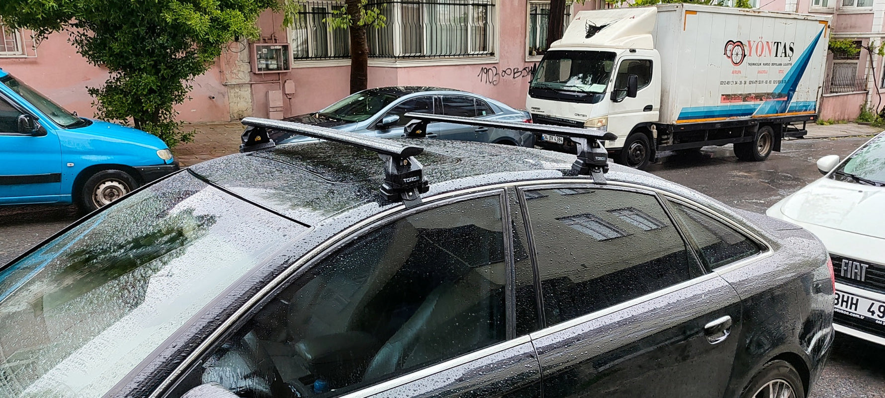 Audi A6 C6 Sedan 2005-2011 Oluksuz Üst Tavan Portbagaj Taşıyıcı Ara Atkısı Toros Serisi Pro 4 Siyah