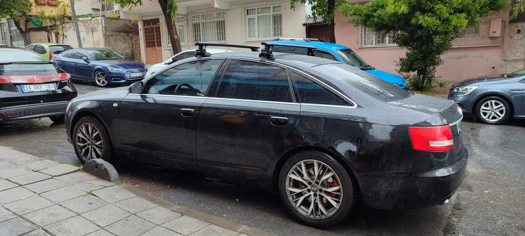 Audi A6/S6/Rs6 C6 Sedan 2005-2011 Oluksuz Üst Tavan Portbagaj Taşıyıcı Ara Atkısı Toros Serisi Pro 4 Gri