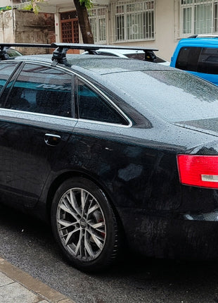Audi A6 C6 Sedan 2005-2011 Oluksuz Üst Tavan Portbagaj Taşıyıcı Ara Atkısı Toros Serisi Pro 4 Siyah