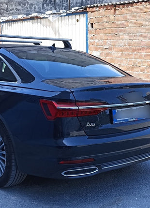 Audi A6 C8 Sedan 2018-2025 Oluksuz Üst Tavan Portbagaj Taşıyıcı Ara Atkısı Toros Serisi Pro 4 Siyah
