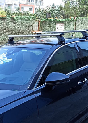 Audi A6 C8 Sedan 2018-2025 Oluksuz Üst Tavan Portbagaj Taşıyıcı Ara Atkısı Toros Serisi Pro 4 Siyah