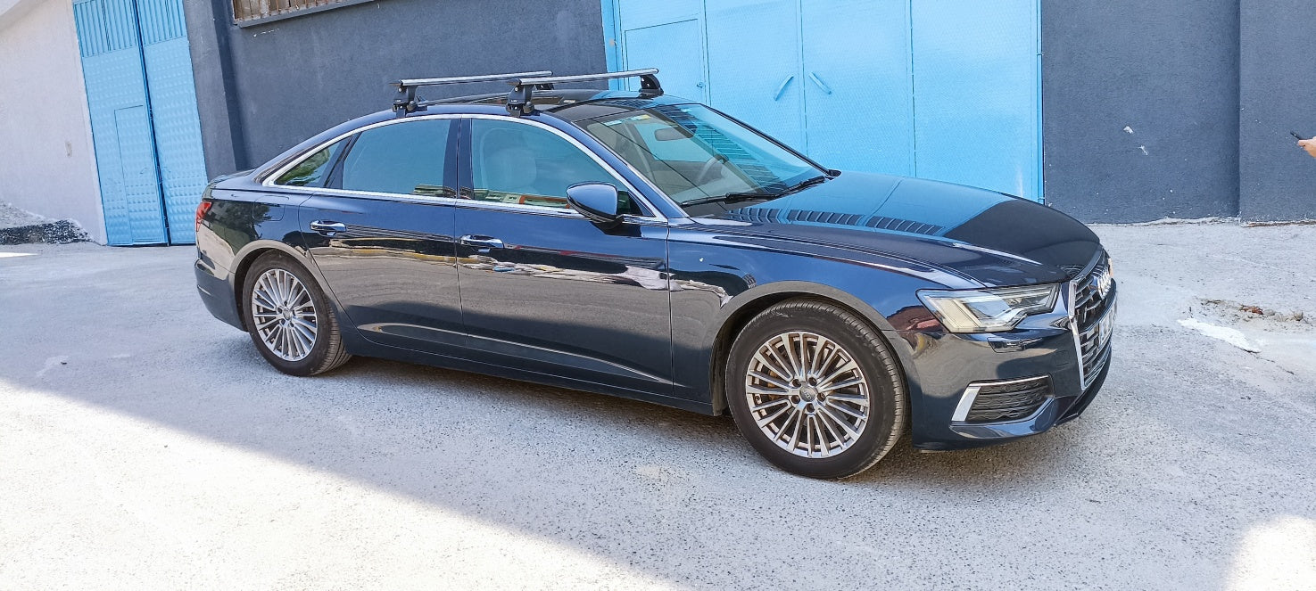 Audi A6 C8 Sedan 2018-2025 Oluksuz Üst Tavan Portbagaj Taşıyıcı Ara Atkısı Toros Serisi Pro 4 Siyah
