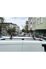 Fiat Doblo Uzun Şase 2010-2020 Van Araç Üstü Alüminyum Tavan Yan Rayları Plus Serisi - Siyah