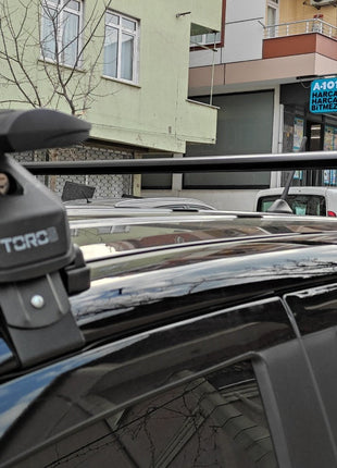 Ford Ecosport 2018-2025 Oluksuz Üst Tavan Portbagaj Taşıyıcı Ara Atkısı Toros Serisi Pro 4 Siyah