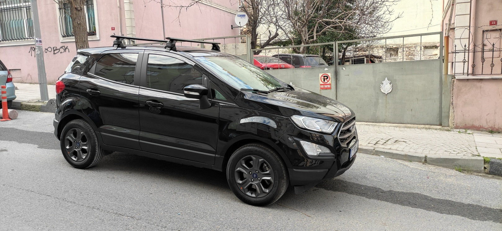 Ford Ecosport 2018-2025 Oluksuz Üst Tavan Portbagaj Taşıyıcı Ara Atkısı Toros Serisi Pro 4 Siyah