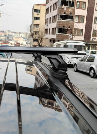 Ford Ecosport 2018-2025 Oluksuz Üst Tavan Portbagaj Taşıyıcı Ara Atkısı Toros Serisi Pro 4 Siyah